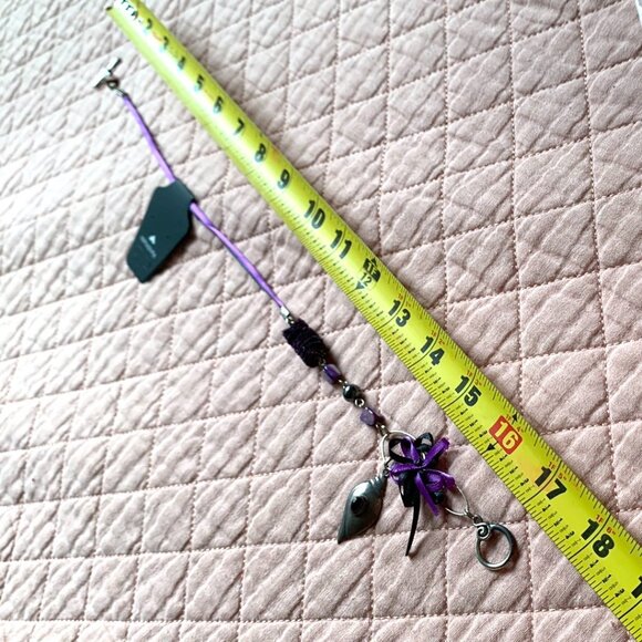 Handmade Pink & Black Beaded Necklace with Pendant - Picture 10 of 10